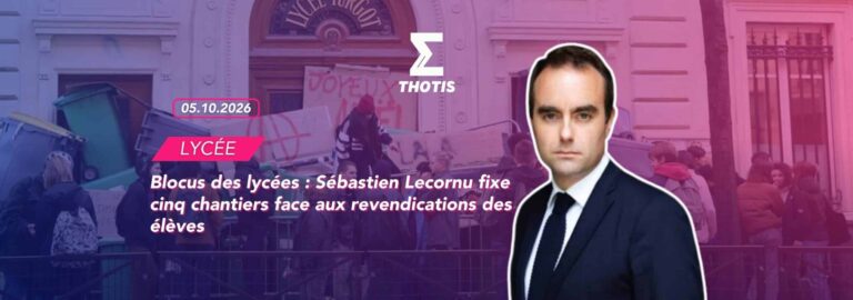 Blocus des lycées Sébastien Lecornu fixe cinq chantiers face aux revendications des élèves Blocus des lycées : Sébastien Lecornu fixe cinq chantiers face aux revendications des élèves